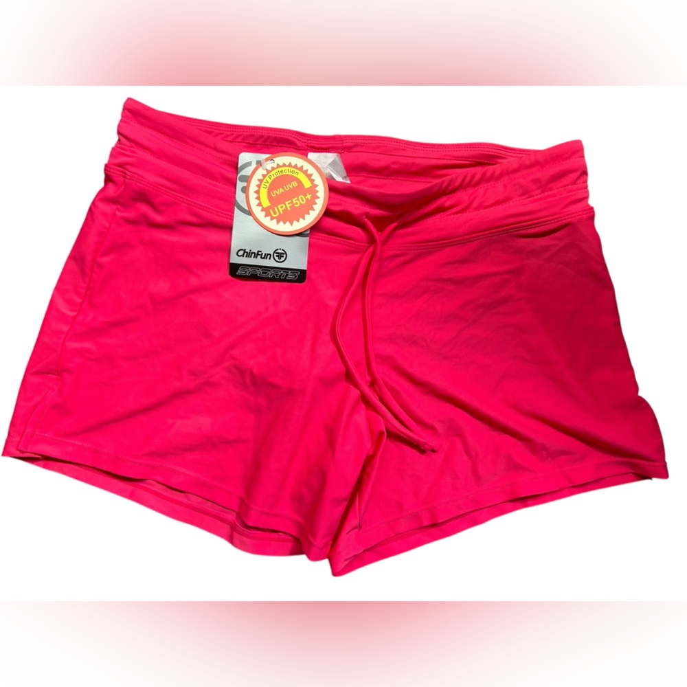CHINFUN pink beach swim shorts bottoms lined inside dry easy material size M
